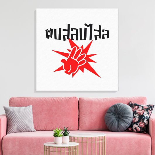 Slap You Alberne Ō Dop Salop Salai in Thai Script Leinwanddruck (Insitu (Wohnzimmer))