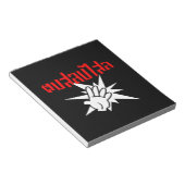 Slap You Alberne Ō Dop Salop Salai in Thai Script  Notizblock (angewinkelt)