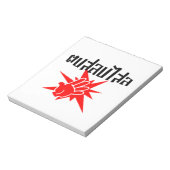 Slap You Alberne Ō Dop Salop Salai in Thai Script  Notizblock (Rotiert)