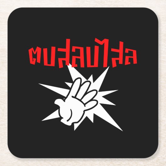 Slap You Alberne Ō Dop Salop Salai in Thai Script Rechteckiger Pappuntersetzer (Vorderseite)
