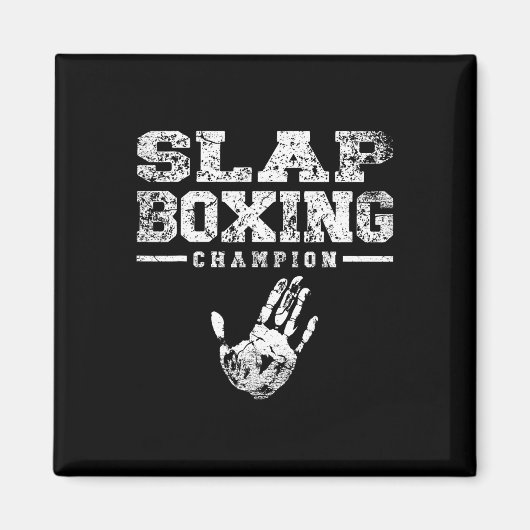 Slapboxing Slap Boxing Sparring Fighting Sport Magnet (Vorne)