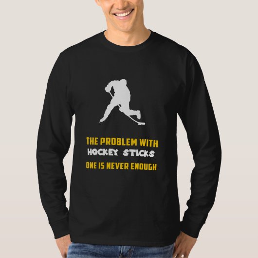 Slapstick Laughs: Das Problem mit Hockeyschlägern  T-Shirt (Vorderseite)