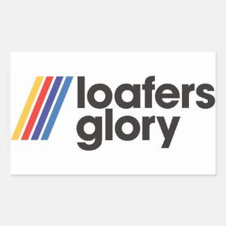 Slash Loafers Glory Logo Rechteckiger Aufkleber