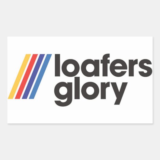 Slash Loafers Glory Logo Rechteckiger Aufkleber (Vorderseite)