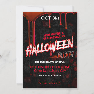 Slasher Halloween Einladung