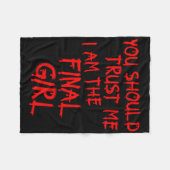 Slasher Movies Vertraue mir, ich bin das letzte Mä Fleecedecke (Vorderseite (Horizontal))