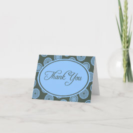 "Slate and Blue Danke Card"