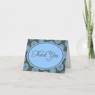 "Slate and Blue Danke Card"