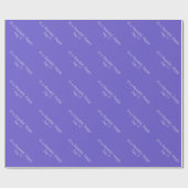 Slate Blue 6A5ACD - Benutzerdefinierte Meldung ode Geschenkpapier (Flach)