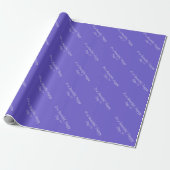 Slate Blue 6A5ACD - Benutzerdefinierte Meldung ode Geschenkpapier (Ungerollt)