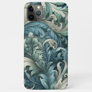 Slate Blue Aquamarin Green Grey Paisley Art Patter Case-Mate iPhone Hülle