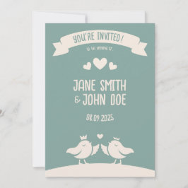 Slate Blue Bird Song Einladung