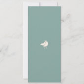 Slate Blue Bird Song Save The Date (Rückseite)