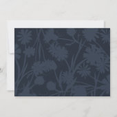 Slate Blue, Blue-Gray Wedding Save the Date Einladung (Rückseite)