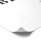 Slate Blue Burgundy White Brautparty Willkommen Poster (Ecke)