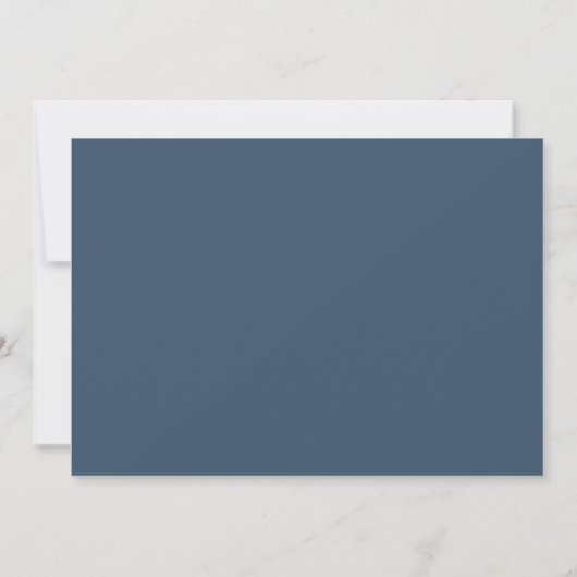 Slate Blue Burgundy White Ivory Bluoral Wedding Save The Date (Rückseite)