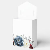 Slate Blue Burgundy White Ivory Boho Brautparty Geschenkschachtel (Geöffnet)