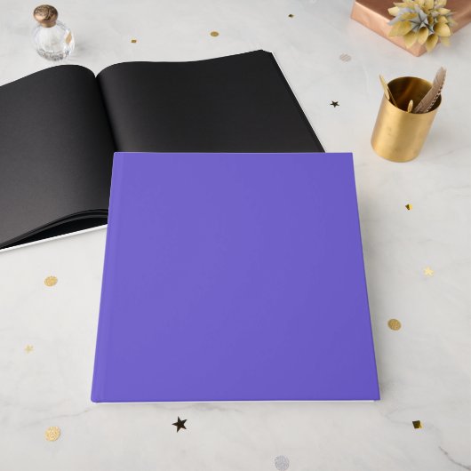 Slate Blue Custom Gästebuch (Vorderseite offen)