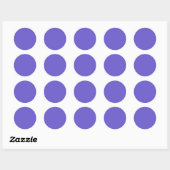 Slate Blue Custom Round Aufkleber (Blatt)