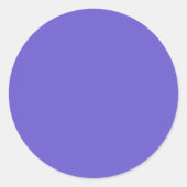 Slate Blue Custom Round Aufkleber (Vorderseite)