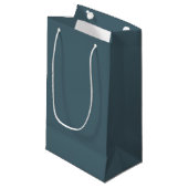 Slate Blue Customizable Gift Bag Kleine Geschenktüte (Vorderseite Schrägansicht)