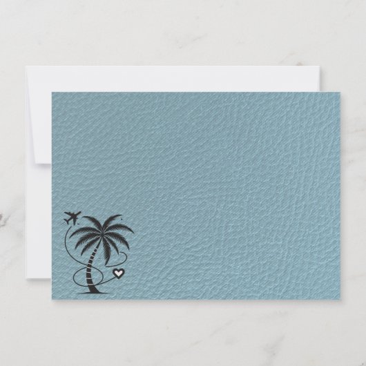 Slate Blue Mexico Passport Dankeskarte (Rückseite)