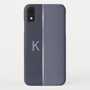 Slate Blue Mit Monogramm iPhone XS Case