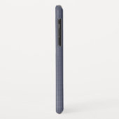 Slate Blue Mit Monogramm iPhone XS Case (Hinten/Links)
