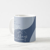 Slate Blue nimmt die hohe Straße Kaffeetasse (Vorderseite Links)