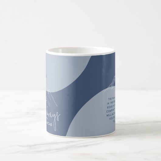 Slate Blue nimmt die hohe Straße Kaffeetasse (Mittel)