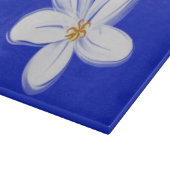 Slate Blue Orchid Decoration Glass Cutting Board Schneidebrett (Ecke)