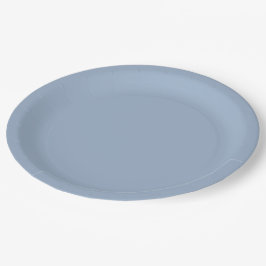 Slate Blue Solid Color Pappteller
