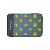 Slate Blue Sunburst Bath Mat Badematte (Vorderseite)