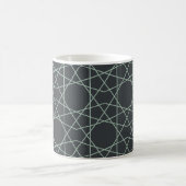 Slate Celadon Geometrie Kaffeetasse (Mittel)
