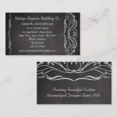 Slate Chalkboard look Visitenkarte (Vorne/Hinten)