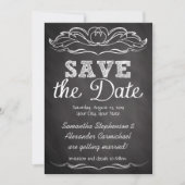 Slate Chalkboard Save the Date (Vorderseite)