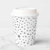Slate Confetti Aquarelltöne Papier Cup Pappbecher (Links)