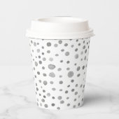 Slate Confetti Aquarelltöne Papier Cup Pappbecher (Rückseite)