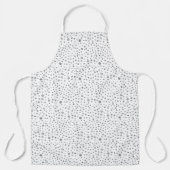 Slate Confetti Wassercolor Dots Küche Schürze (Vorderseite)