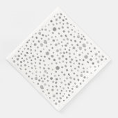 Slate Confetti Wasserfarbe Dots Papier Napkin Serviette (Ecke)