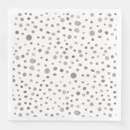 Slate Confetti Wasserfarbe Dots Papier Napkin Serviette