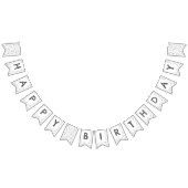 Slate Confetti Wasserfarbe Punkte Jagdflagge Wimpelkette (Alle)