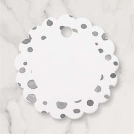 Slate Confetti Wasserfarbe Punkte Liebesmarken Geschenkanhänger