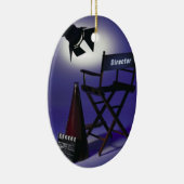 Slate Direktors, Stuhl u. Bühne-Lichtes 2 Keramik Ornament (Rechts)