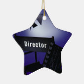 Slate Direktors, Stuhl u. Bühne-Lichtes Keramik Ornament (Rechts)