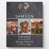 Slate Favorite Hello Hardest Goodbye Memorial Fotoplatte (Vorderseite)