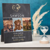 Slate Favorite Hello Hardest Goodbye Memorial Fotoplatte (Seite)