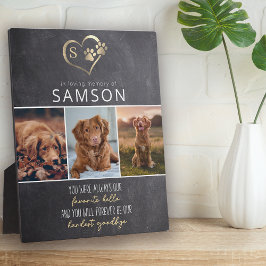 Slate Favorite Hello Hardest Goodbye Memorial Fotoplatte