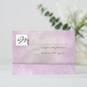 Slate Floral UAWG RSVP Karte (Stehend Vorderseite)