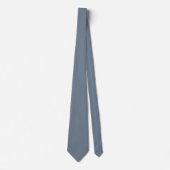 Slate Gray 708090 Solid Color Design Krawatte (Vorderseite)